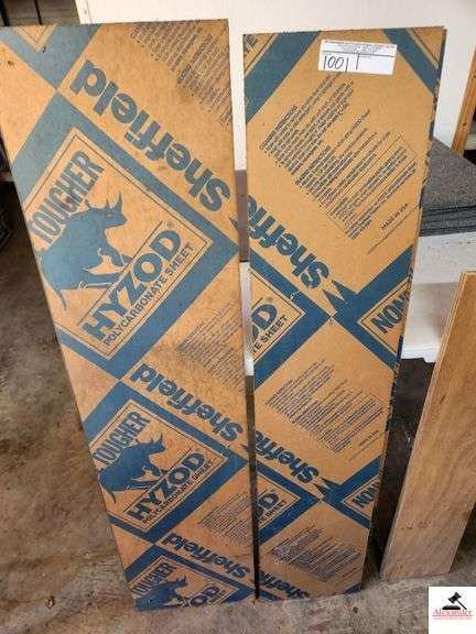 3 SHEFFIELD POLYCARBONATE SHEETS-15.5X15.5 6 CARPETED PANELS 15.5X15.5-
2PLYWOOD WALL SHELF WITH BRACKETS- image