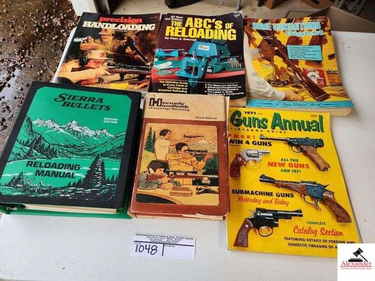 PRECISION HANDLOADING-SIERRA BULLETS RELOADING MANUAL-GUNS ANNUAL-THE ABCs OF RELOADING-HOME GUNSMITHING DIGEST- GUNS ANNUAL FIREARMS GUIDE HORNADY HANDBOOK -  - SIERRA BULLETS RELOADING MANUAL (GARAGE) image