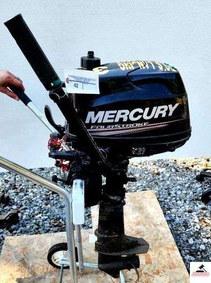 2010 MERCURY 6HP 4 STROKE BUILT IN GAS TANK MODEL #1FX6201EK- HOOKUP OPTION FOR GAS TANK-RUBBER PUMP UP BUBBLE DRY ROTTED-BO'S LANDING PRINTED ON TOP