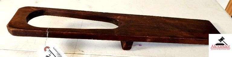 VINTAGE BOOT JACK 24" LONG - SHOWS SOME WEAR - GOOD CONDITION FOR AGE - (GARAGE) image