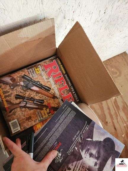 4 BOXES-GUN DIGEST-GUNS & AMMO-RIFLESHOOTERS MAGAZINES(SHOP STAIRS) image