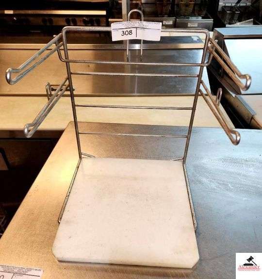 METAL GROCERY BAG HOLDER-METAL RACK FOR SHELVING- image