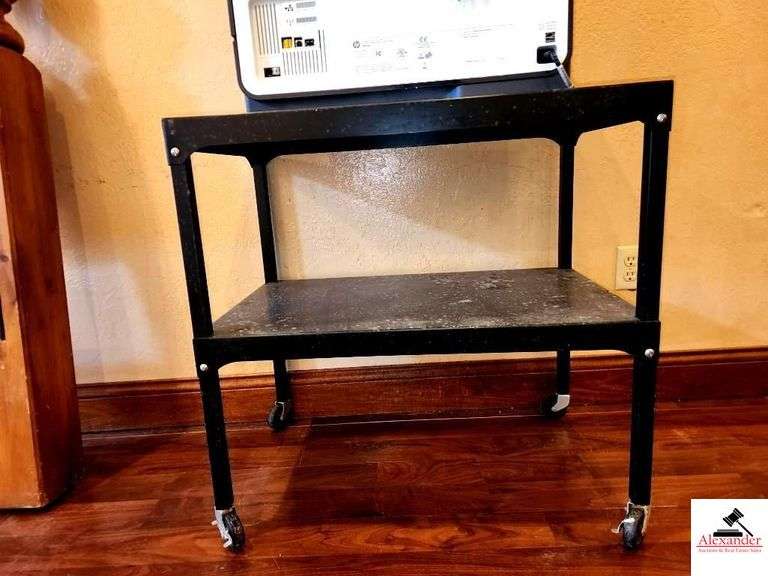 METAL ROLLING COPY MACHINE TABLE- 30" X 19"- APARTMENT image