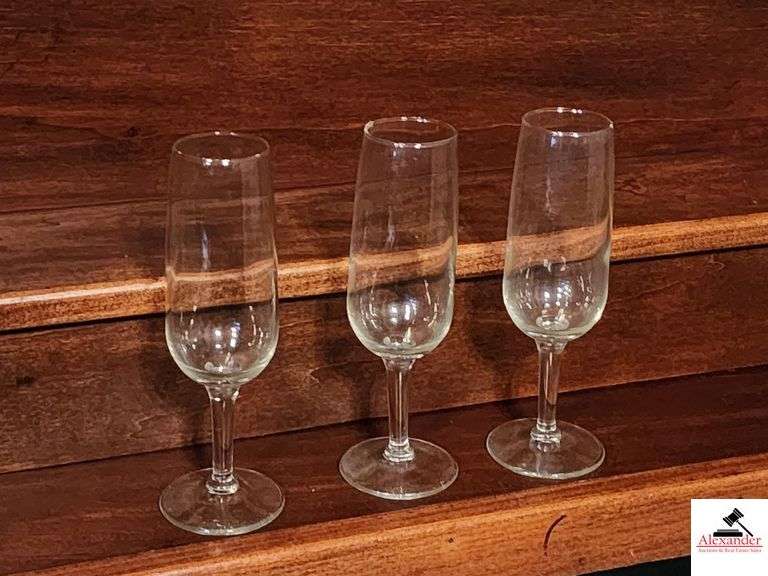 (25) PEDESTAL WINE GLASSES image