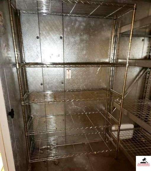 CHROME STORAGE RACK-5 SHELF- 48" X 18" (WALK IN FREEZER) image