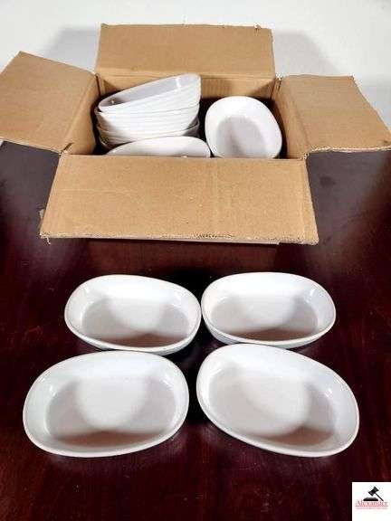 OBLONG   WHITE CHINA BOWLS image