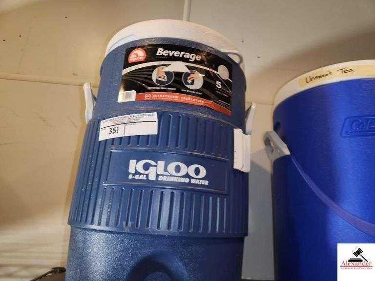 IGLOO 5 GALLON COOLER - COLEMAN 5 GALLON COOLER  (UPSTAIRS PREP) image