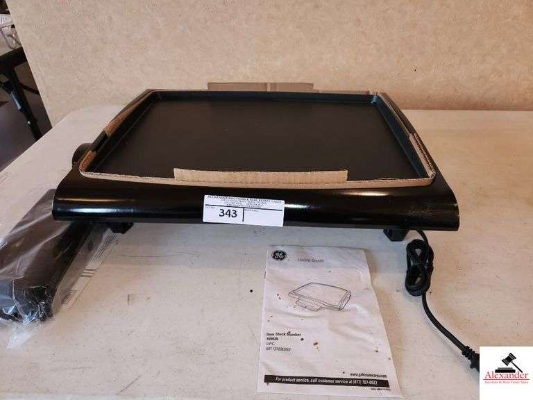 GE EXTRA ;ARGE E;ECTROC COOKER GRILL  - NON STICK - COOL TOUCH EDGES (NEW) image