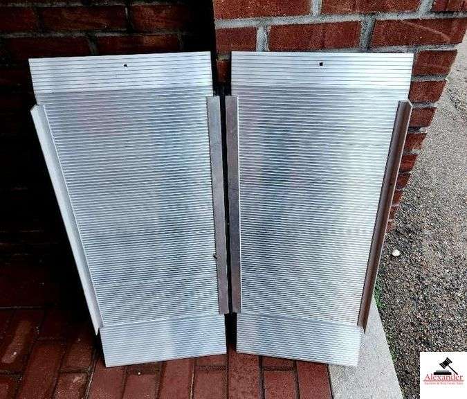 PAIR OF ALUMINUM RAMPS FOR WHEELCHAIR image