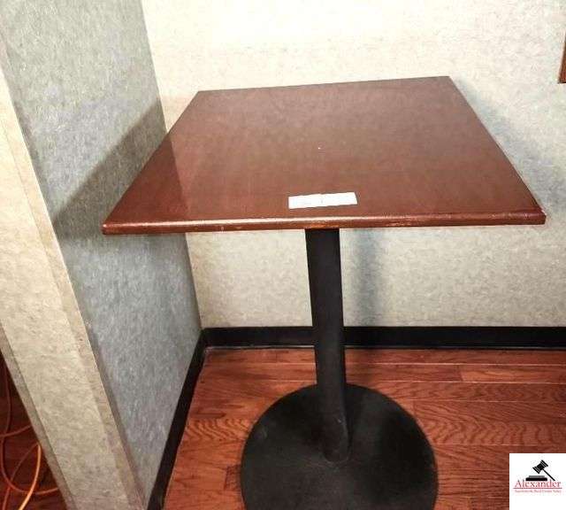 (1) BAR TABLE 25" X 25" 42 1/2" TALL (BAR AREA) image