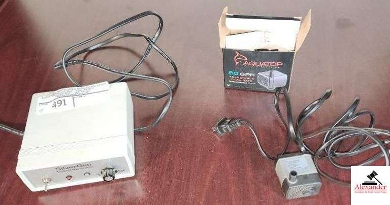 SILVER GEN GENERATOR BOX - LOW & HIGH & AQUATOP 80 GPH  ADJUSTABLE FLOW RATE PUMP  ( IN BAR) image