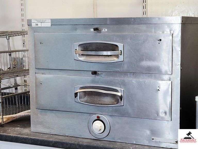 STAINLESS DOUBLE DRAWER WARMER W/ PANS DRAWER DOORS LOOSE(KITCHEN) image