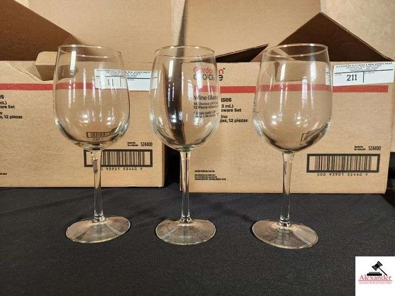 16 OZ. WINE GLASSES  (23) -  - DISTRIBUTED BY GORAN image