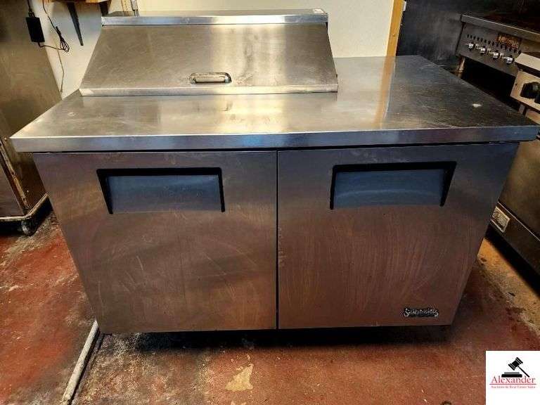 SUPERIOR/TRUE MD.  TSSU-48-08 1/3 HP PREP CABINET 115 VOLTAGE- 2 CUTTING BOARDS- 48" WIDE X 30" DEEP X 36" TALL image