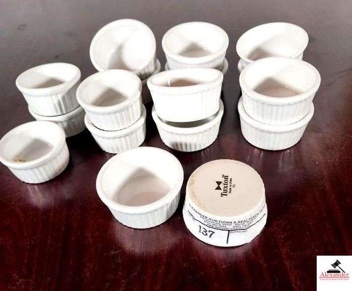 (17) TUXTON WHITE PORCELAIN RAMEKINS image