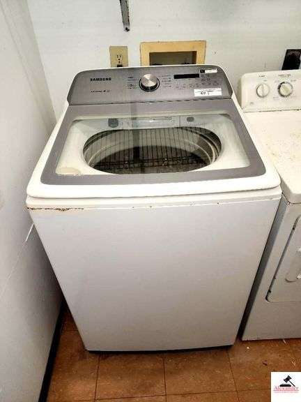 SAMSUNG ACTIVE WATERJET WASHER W/ GENERAL ELECTRIC DRYER(UPSTAIRS LARGE CLOSET) image