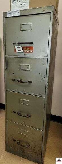 FOUR DRAWER FIEL CABINET & 2 DRAWER FILE CABINET image