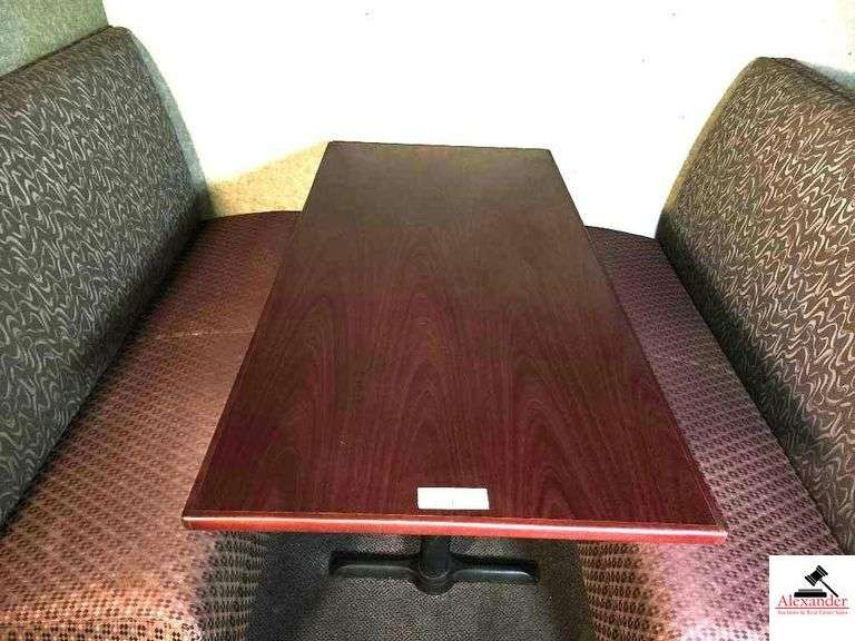 (2)WOOD TABLES-30"X58"-USED WITH BOOTHS #11 (DOWNSTAIRS) image