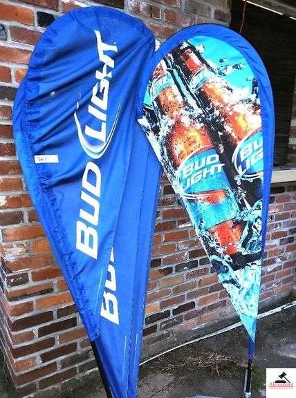 (6) BUD LIGHT SIGNS AND STANDS (GAP) image