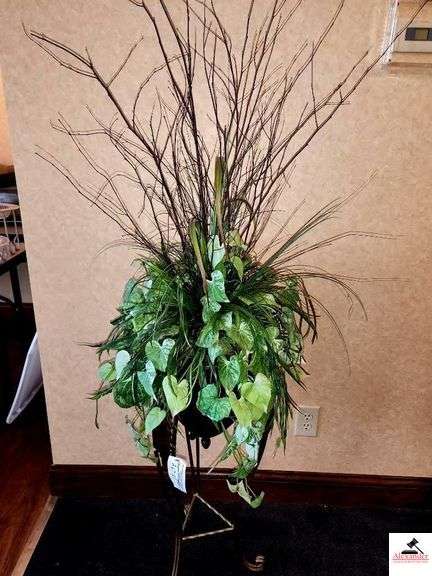 TALL DECORATIVE ARRANGEMENT WITH GREENERY image