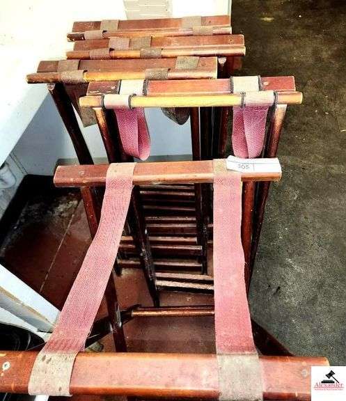 (7) BUS TRAY STANDS (5 DOWNSTAIRS - PREP AREA) 2 UPSTAIRS image