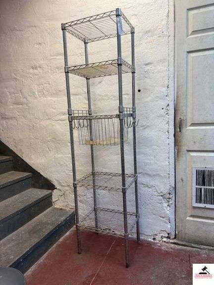 METAL STORAGE RACK-4 SHELF 36"X18.5"X  "
KITCHEN image