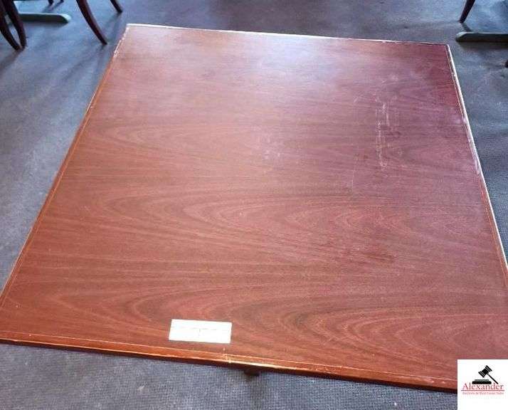 (7)WOOD TABLES-36" X 36" (DOWNSTAIRS) image