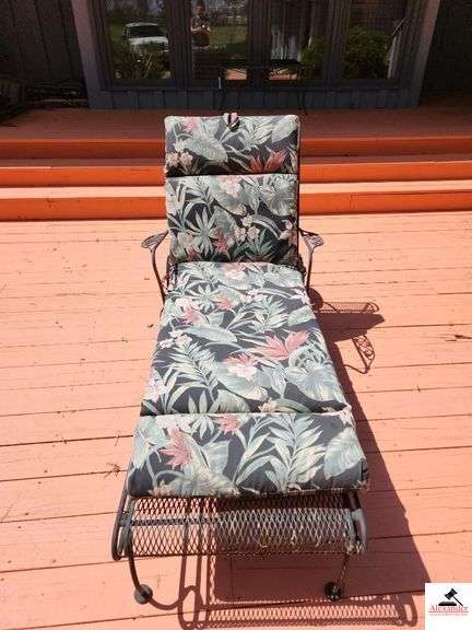 WROUGHT IRON LOUNGE CHAIR - (REAR DECK)