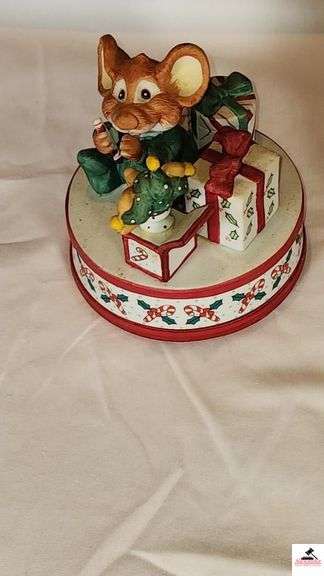 ENESCO MUSICAL BOX - HAVE YOURSELF A MERRY CHRISTMAS - DOES NOT PLAY - FIRE PLACE SCENE WITH CAT AND TEDDY BEAR MUSIC BOX - PLAYS MUSIC AND ROTATES - WOOD MUSIC BOX WITH SNOWMAN - PLAYS MUSIC AND CHRISTMAS TREE ROTATES - (NW BEDROOM)