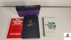 (4) BOOKS - MEN ARE FROM MARS WOMEN ARE FROM VENUS BY JOHN GRAY, PH.D. - HOW TO SATISFY A WOMAN EVERY TIME AND HAVE HER BED FOR MORE BY NAURA HAYDEN - MORE OVER SEXTEEN - BIG GREEN EGG WORLD'S BEST SMOKER - COOKBOOK AND MANUAL - (BOOK SHELF)