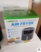 GO WISE USA AIR FRYER - 70T ELECTRIC PROGRAMMABLE WITH 8 PRE SET COOKING FUNCTIONS - APPEARS NEW - 100 RECIPES FOR AIR FRYER - (TRAILER)