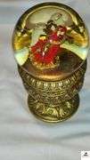 MUSICAL SNOWGLOBE WITH ANGEL PLAYING HARP - ROTATES - PLAYS MUSIC - SANTA MUSICAL SNOWGLOBE - PLAYS MUSIC - AWAY IN THE MANGER MUSICAL SNOWGLOBE - PLAYS MUSIC - (NW BEDROOM)