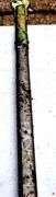WOLF BROWN W.B. SWORD - STAINLESS - GERMANY & METAL SHEATH  - SHOWS RUST & WORN - SWORD IN GOOD CONDITION FOR AGE - HANDLE HAS EAGLE HEAD