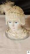 ENESCO WINTER WONDERLAND MUSIC BOX - MIDWEST BOY AND GIRL - 1920'S GATSBY MUSIC DOLL STYLE - BOTH PLAY MUSIC - (NW BEDROOM)