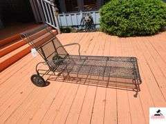 WROUGHT IRON LOUNGE CHAIR - (REAR DECK)