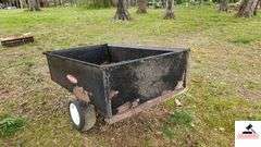 FIMCO HEAVY HAULER METAL TWO WHEEL YARD CART - TILT - BED 30" WIDE X 5 FT LONG - (BEHIND SHED)
