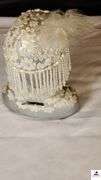 ENESCO WINTER WONDERLAND MUSIC BOX - MIDWEST BOY AND GIRL - 1920'S GATSBY MUSIC DOLL STYLE - BOTH PLAY MUSIC - (NW BEDROOM)