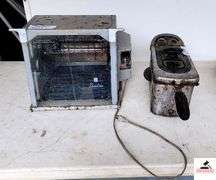 COMMERCIAL STYLE BAKER - ELECTRIC ROTISSERIE - DEEP FAT FRYER USED CONDITION UNKNOWN - (GARAGE)