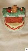 ENESCO MUSICAL BOX - HAVE YOURSELF A MERRY CHRISTMAS - DOES NOT PLAY - FIRE PLACE SCENE WITH CAT AND TEDDY BEAR MUSIC BOX - PLAYS MUSIC AND ROTATES - WOOD MUSIC BOX WITH SNOWMAN - PLAYS MUSIC AND CHRISTMAS TREE ROTATES - (NW BEDROOM)