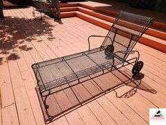 WROUGHT IRON LOUNGE CHAIR - (REAR DECK)