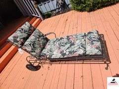 WROUGHT IRON LOUNGE CHAIR - (REAR DECK)