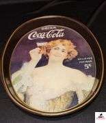 DRINK COCA COLA TRAY RELIEVES FATIGUE 5 CENTS  - 75TH ANNIVERSARY - 1906 TO 1981 - (UTILITY ROOM)