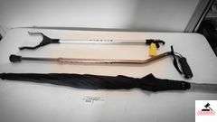 UMBRELLA - ADJUSTABLE WALKING CANE - PIKSTIK GRABBER - (DEN)