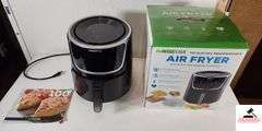 GO WISE USA AIR FRYER - 70T ELECTRIC PROGRAMMABLE WITH 8 PRE SET COOKING FUNCTIONS - APPEARS NEW - 100 RECIPES FOR AIR FRYER - (TRAILER)