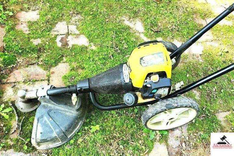 RYOBI PUSH WEED EATER T 43  4 CYCLE - (SHED)