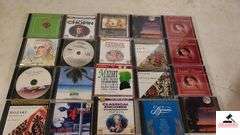 (20+/-)CD'S MOZART - CLASSICAL ENCORES - HYMNS - CLASSICAL MOMENT - POPLAR CLASSICS - CHOPIN  ET.C - (GARAGE)