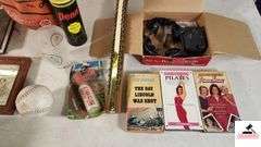 RAWLING BASKETBALL, SOFT BALL - PILATES CD - JENNY CRAIG CD - THE DAY LINCOLN WAS SHOT PAPERBACK - AIR HORN - TENNIS BALLS - UTM BOOK -   TOTE PAD