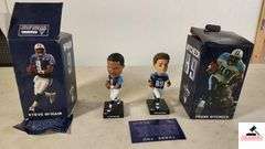(2) TENNESSEE TITANS BOBBLEHEADS - STEVE MCNAIR 9 & FRANK WYCHECK 89 WITH BOXES - (GARAGE)