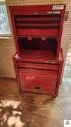 CRAFTSMAN TOOL CHEST - THREE TOP DRAWERS - TWO LOWER DRAWER - LOWER CABINET - (SHED)