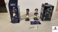(2) TENNESSEE TITANS BOBBLEHEADS - STEVE MCNAIR 9 & FRANK WYCHECK 89 WITH BOXES - (GARAGE)